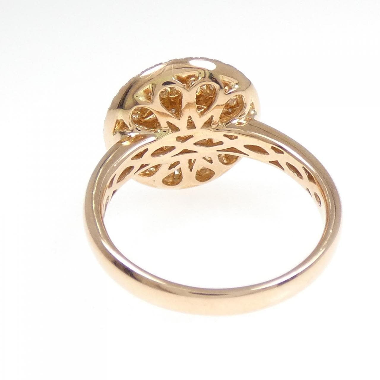 750PG パヴェ ダイヤモンド リング 0.85CT
