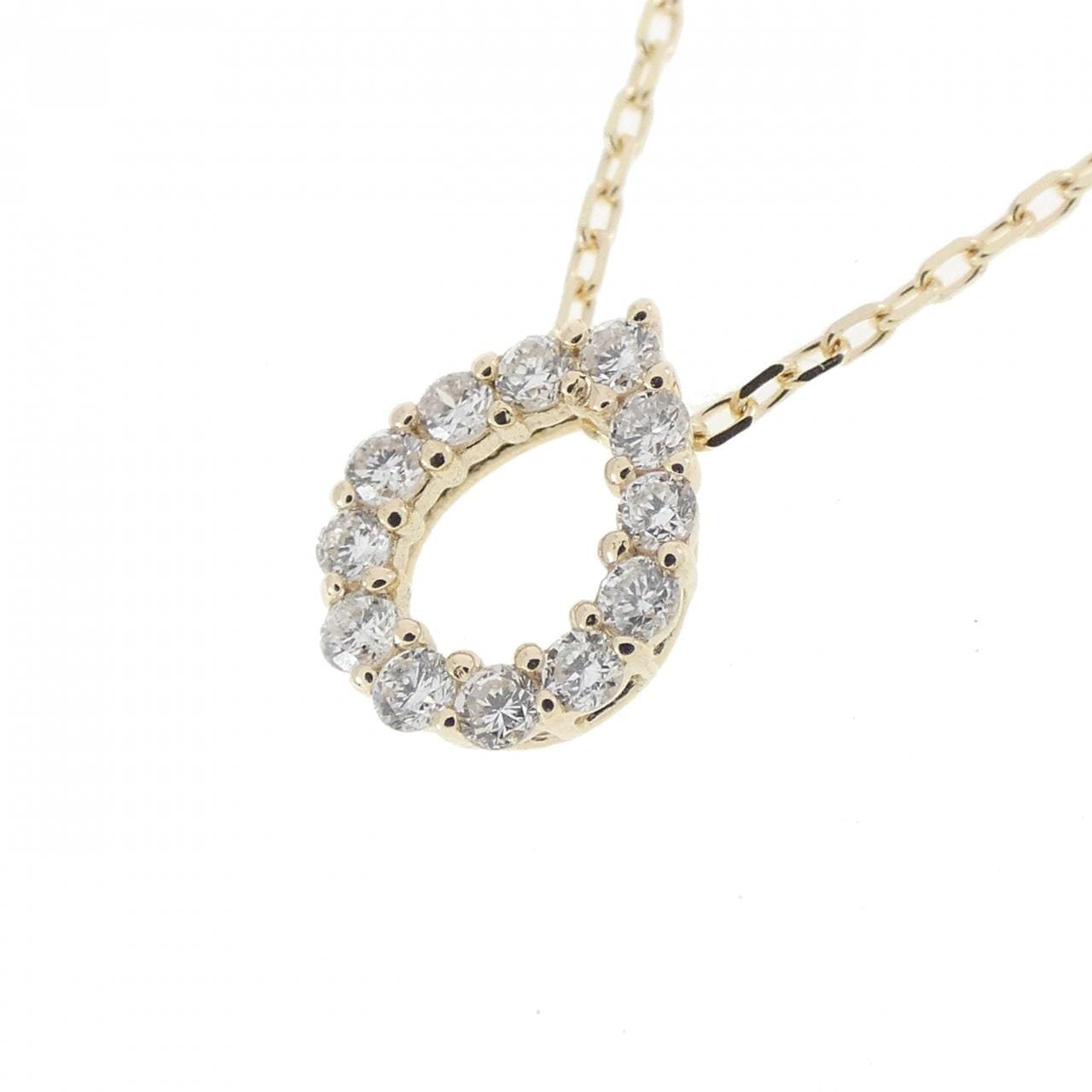 【リメイク】K10YG ダイヤモンド ネックレス 0.10CT