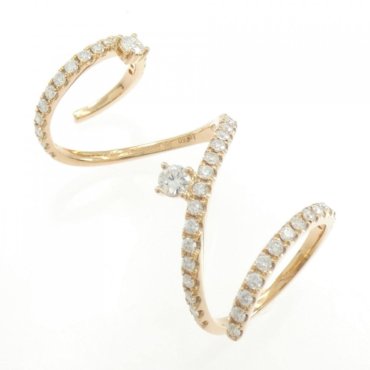 750PG ダイヤモンド リング 0.282CT