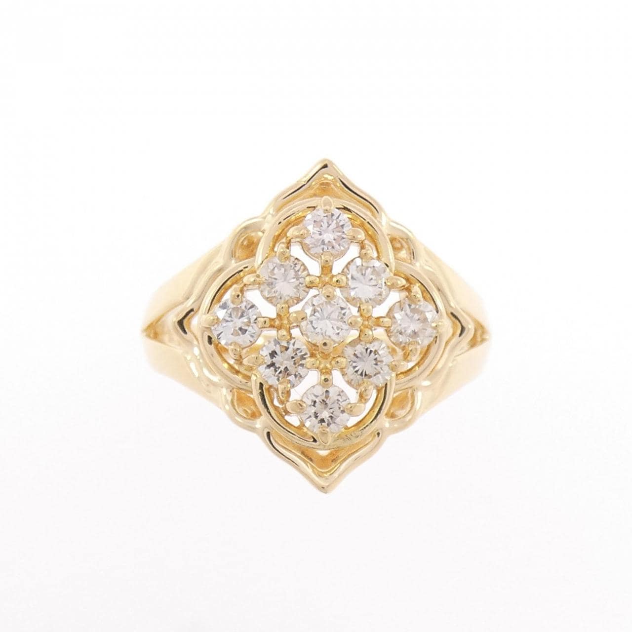K18YG ダイヤモンド リング 0.56CT