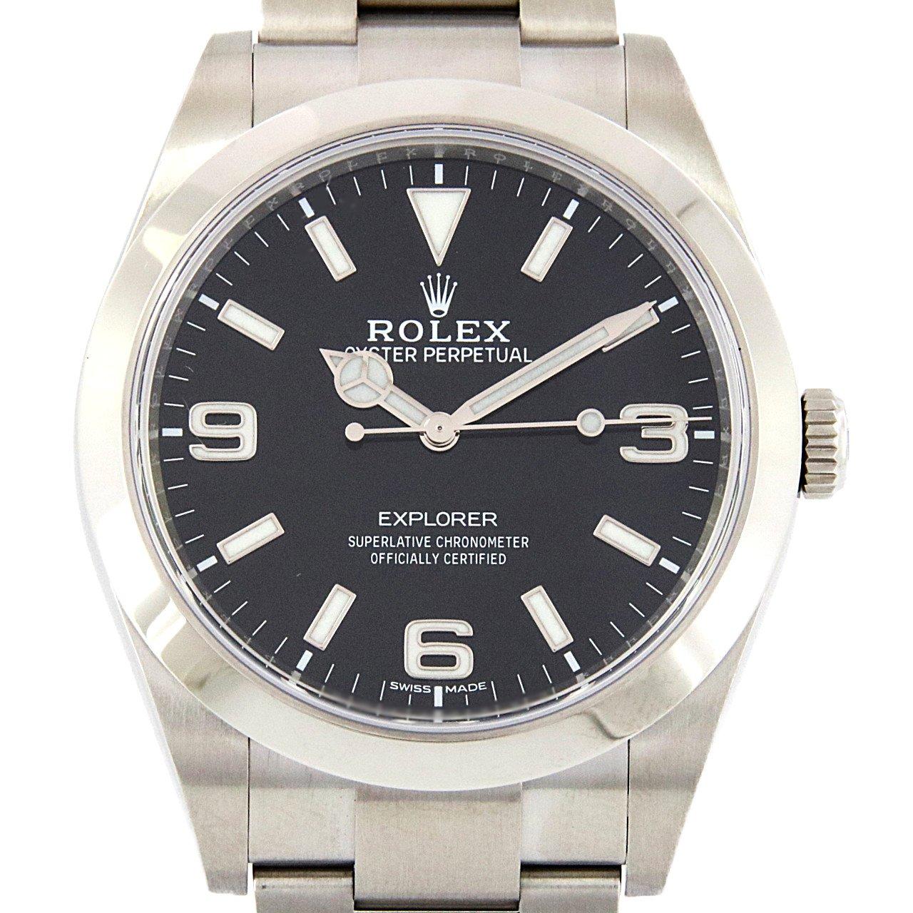 ロレックス 214270 エクスプローラーⅠ自動巻き 腕時計 SS 【460】