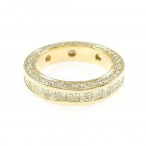 750YG フルエタニティ ダイヤモンド リング