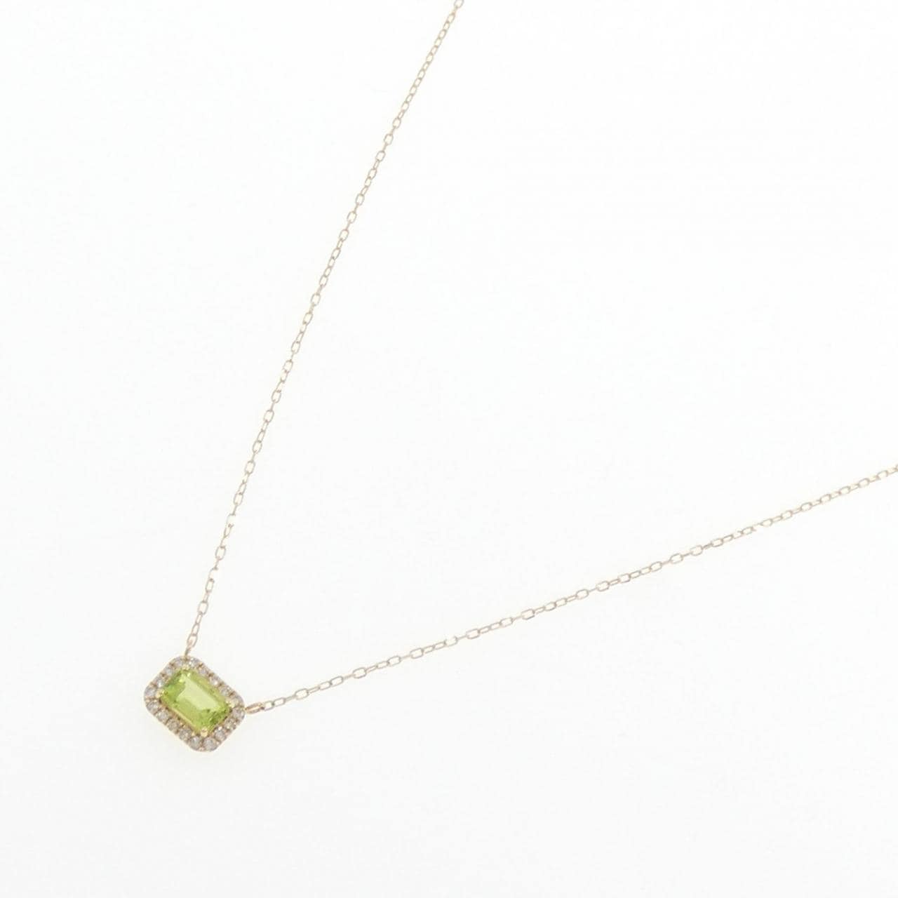 【新品】K18YG ペリドット ネックレス 0.69CT