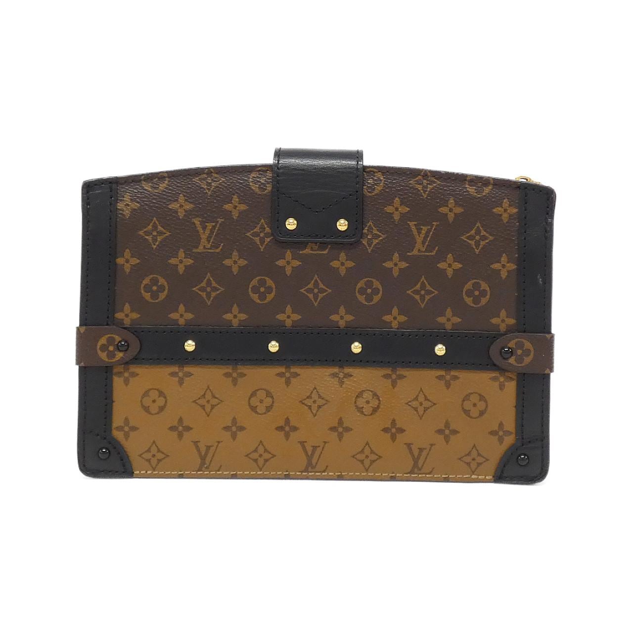 LOUIS VUITTON Monogram Reverse Trunk Clutch M43596 單肩包