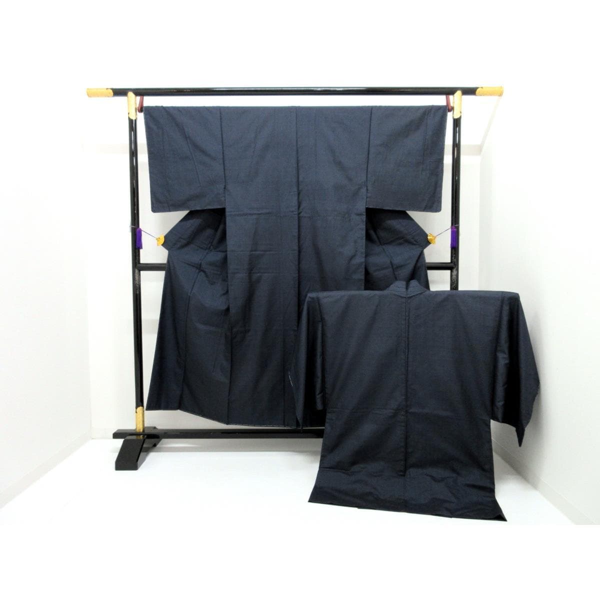 [Unused items] Men&#39;s Ooshima Tsumugi 100 Mountains Kimono/Haori 2-piece set