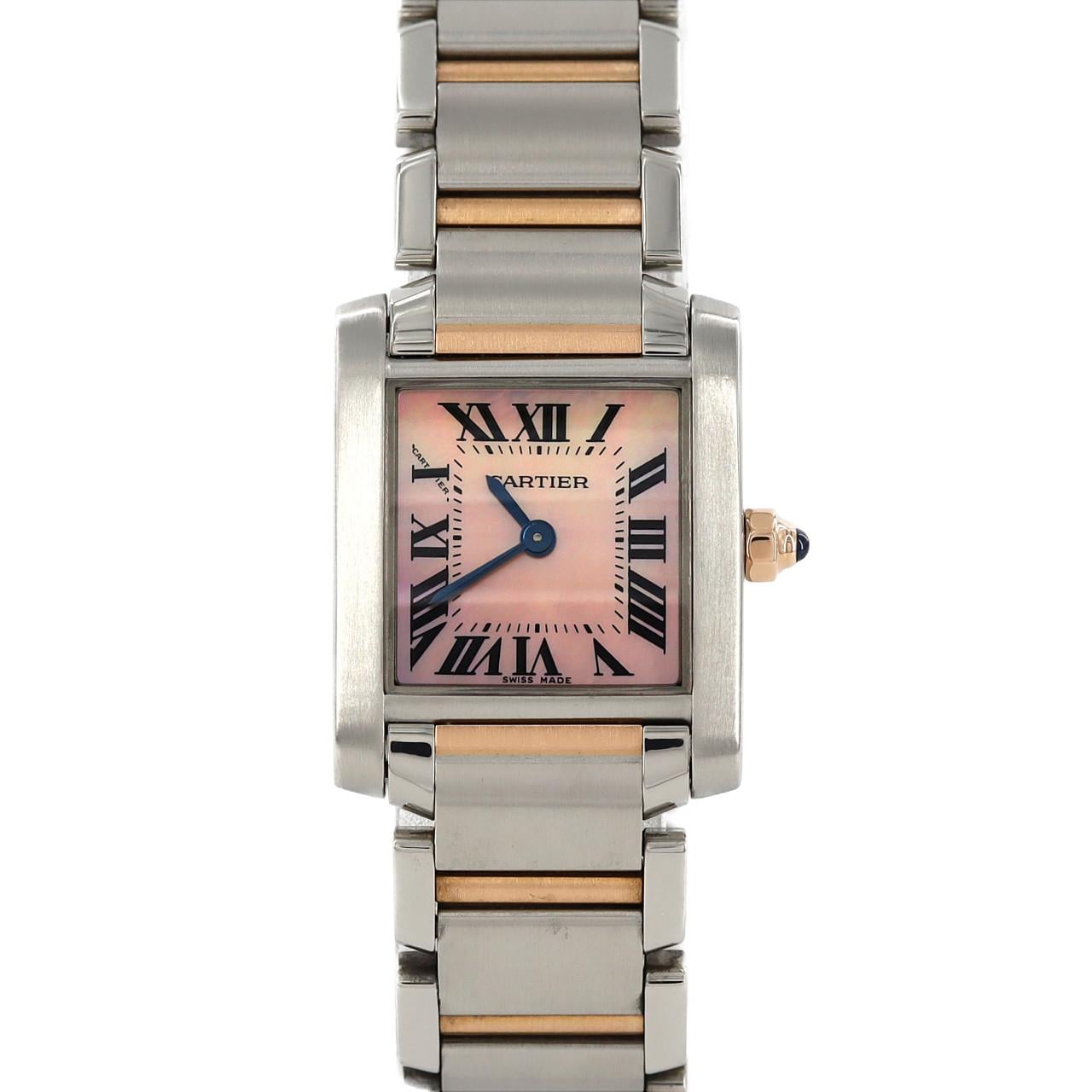 Cartier Tank Française SM PG Combi W51027Q4 SSxPG石英