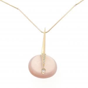 K18YG ローズクオーツ ネックレス