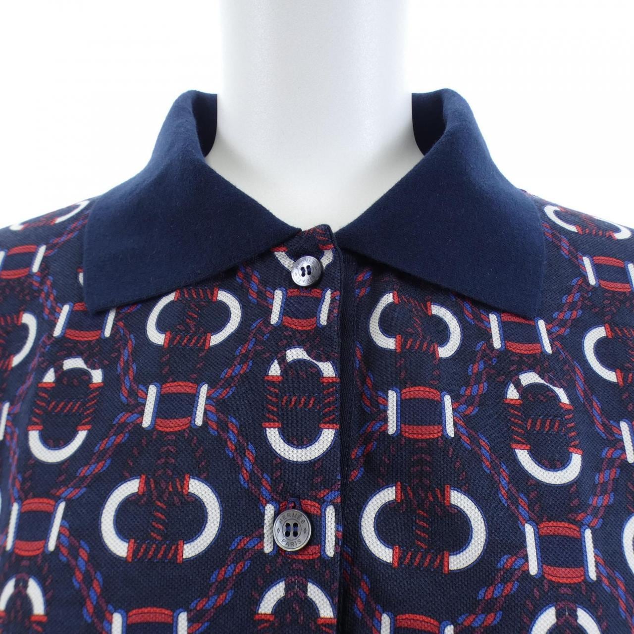 エルメス HERMES カノエ　CANOE 3E4512DB ポロ ドレス カットワンピース