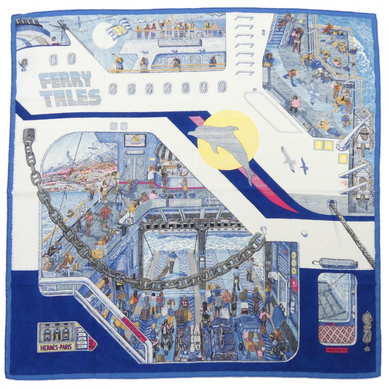 エルメス HERMES FERRY TALES 103812T カレH100 STOLE