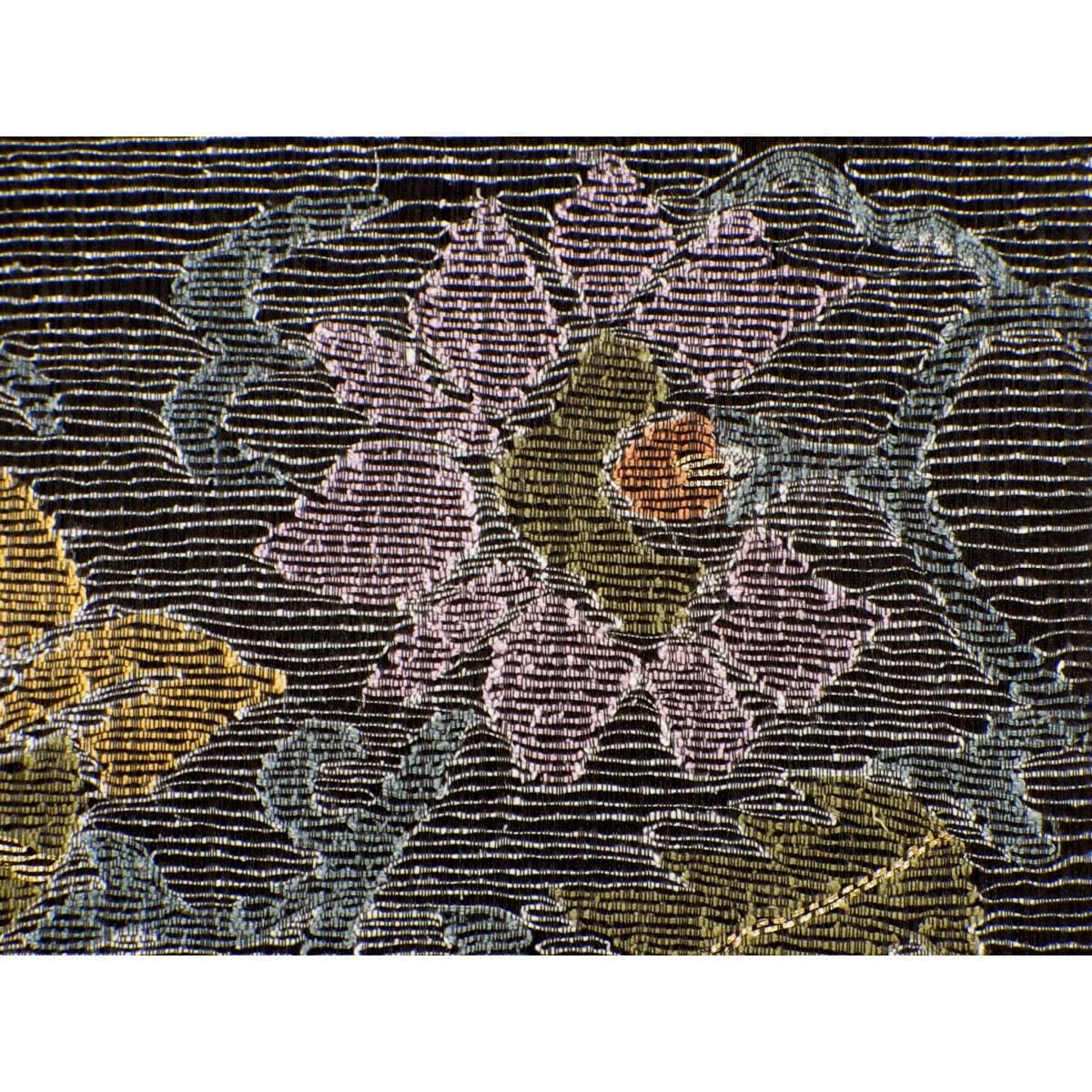 夏袋帯　透かしすくい織