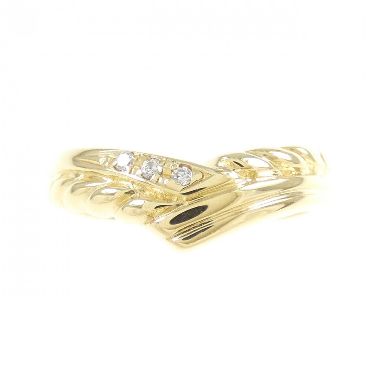 K18YG ダイヤモンド リング 0.02CT