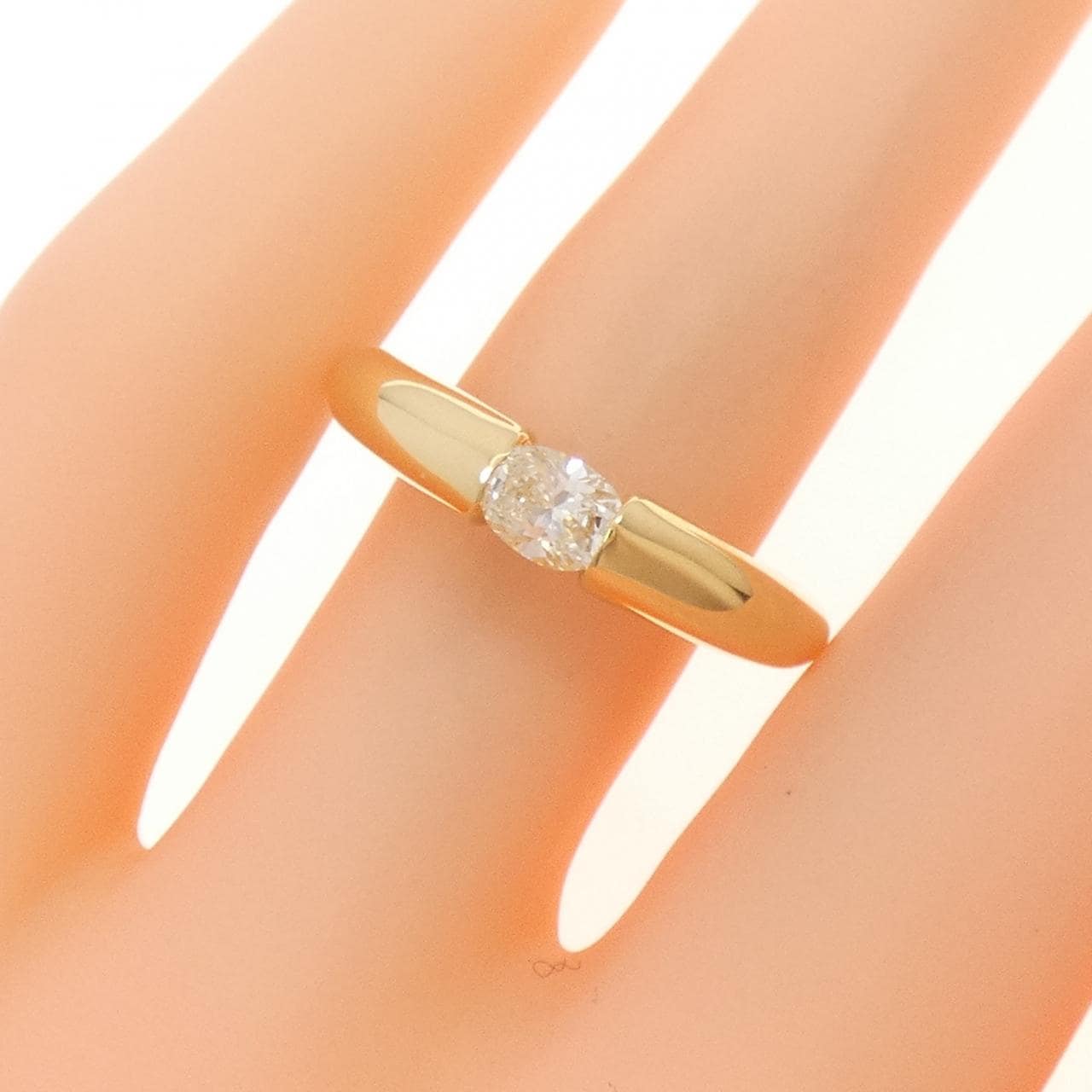 K18YG ダイヤモンド リング 0.41CT