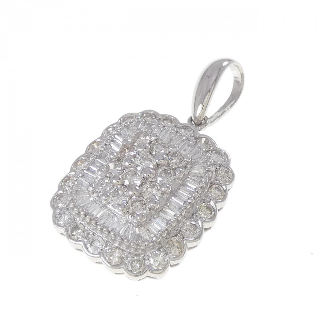 PT900 ダイヤモンド ペンダント 2.00CT