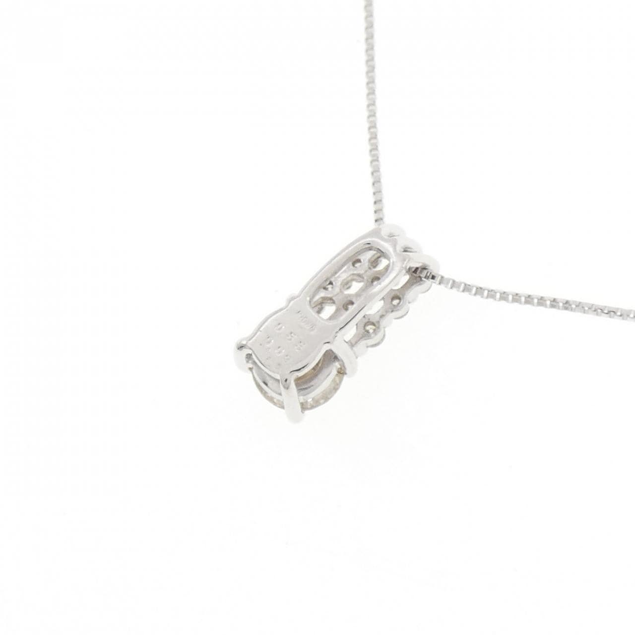 K18WG ダイヤモンド ネックレス 0.55CT