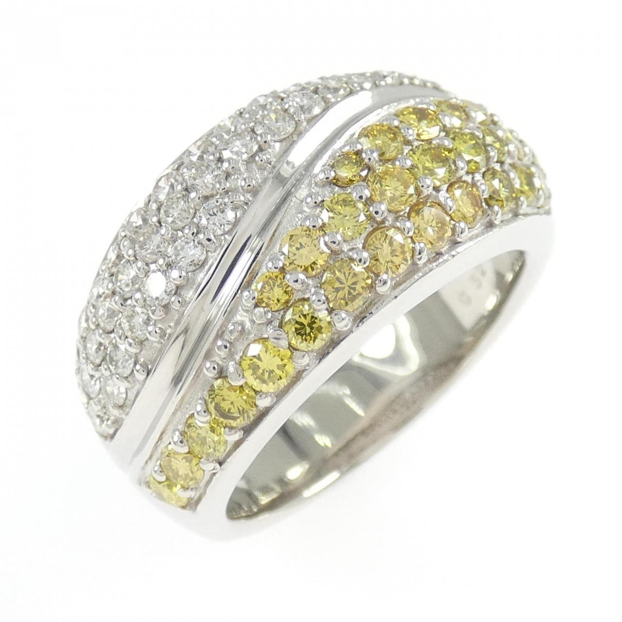 PT900钻石戒指 0.74克拉