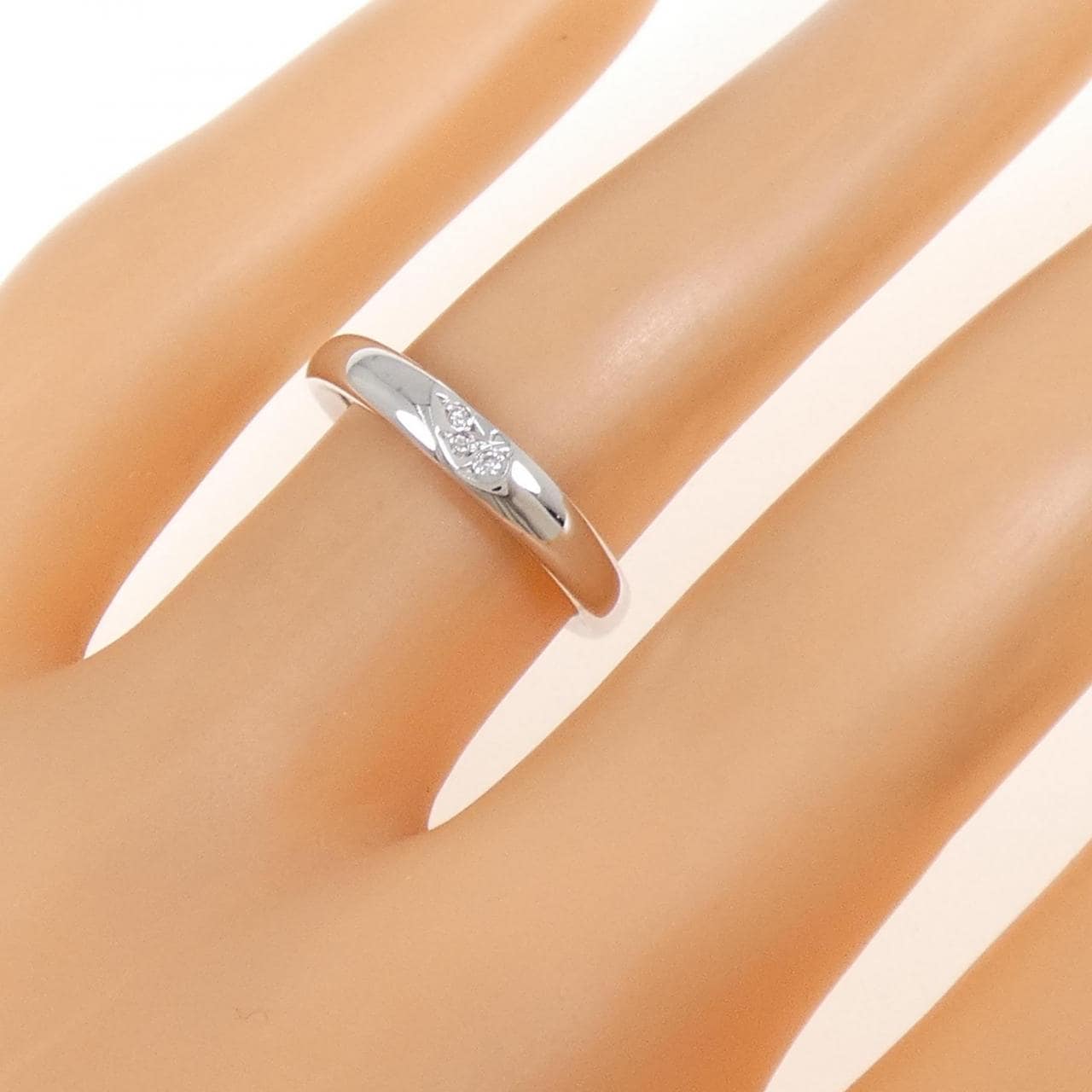 K18WG ダイヤモンド リング 0.02CT