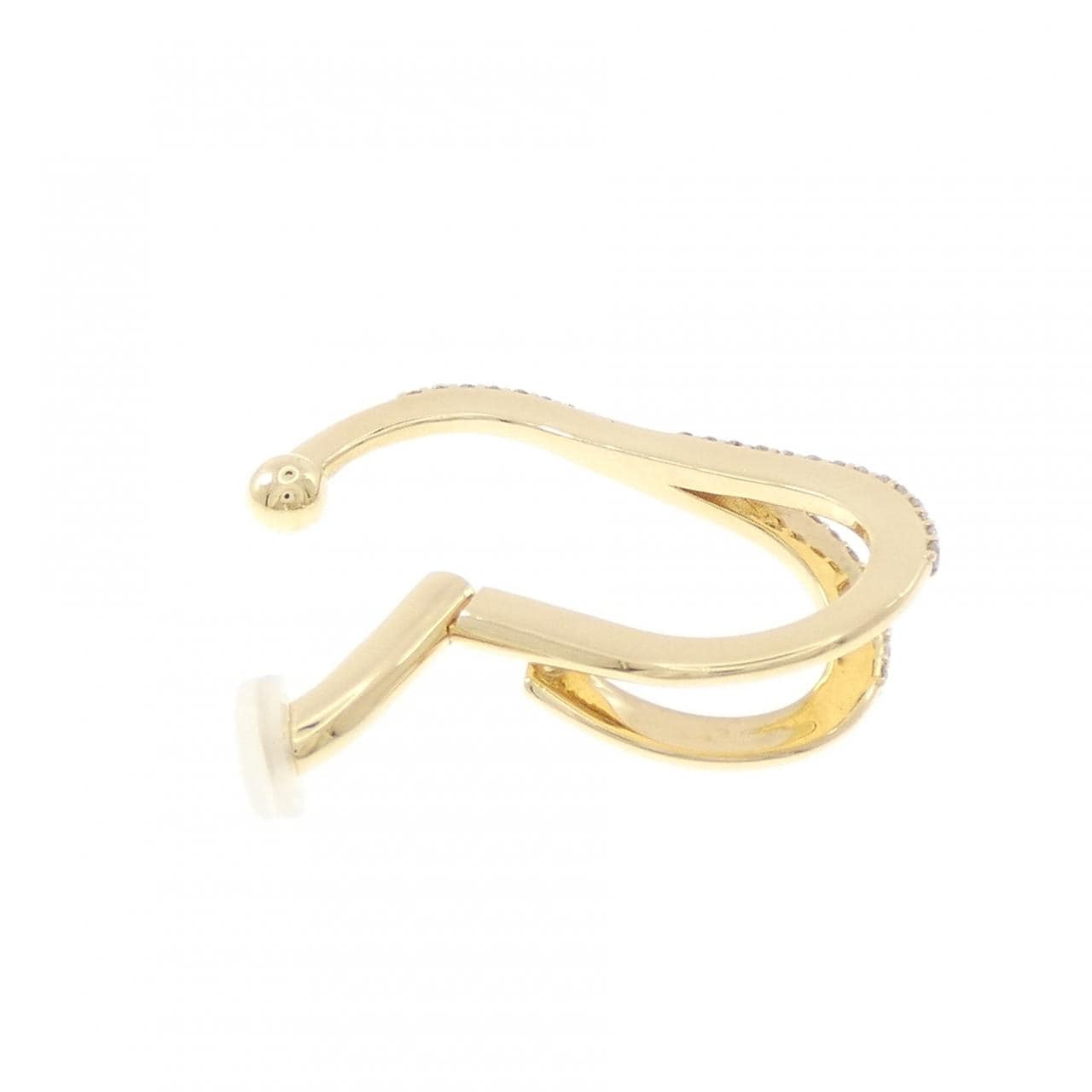 K18YG ダイヤモンド イヤーカフ 0.25CT 片耳