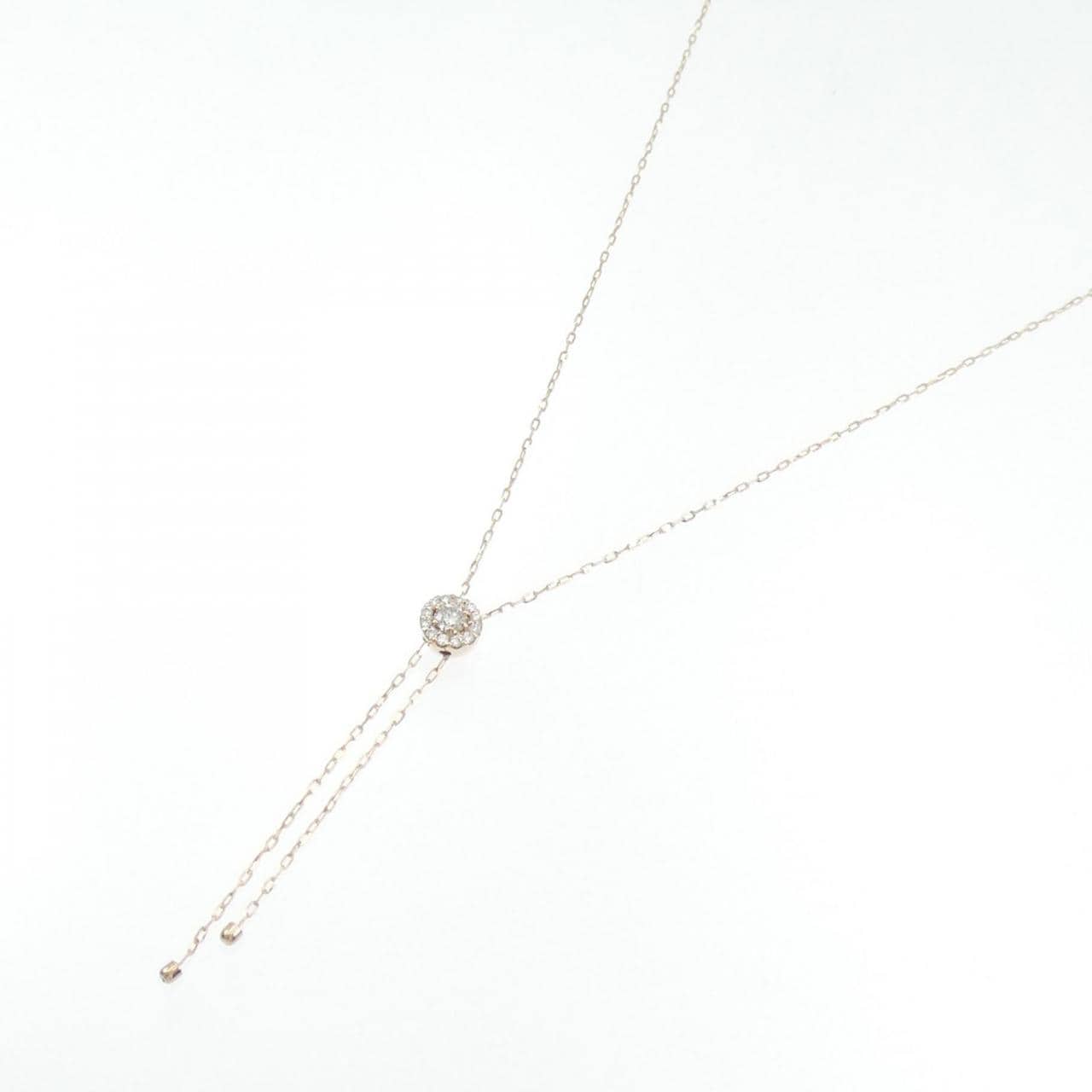 K18PG ダイヤモンド ネックレス 0.30CT