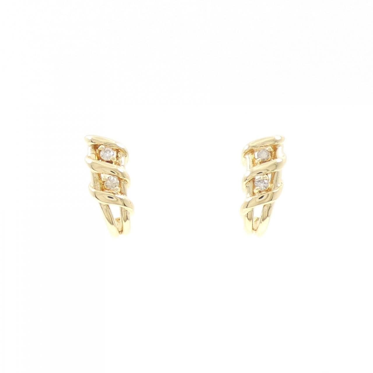 K18YG ダイヤモンド ピアス 0.10CT