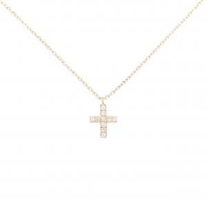 ベルシオラ クロス ダイヤモンド ネックレス 0.07CT