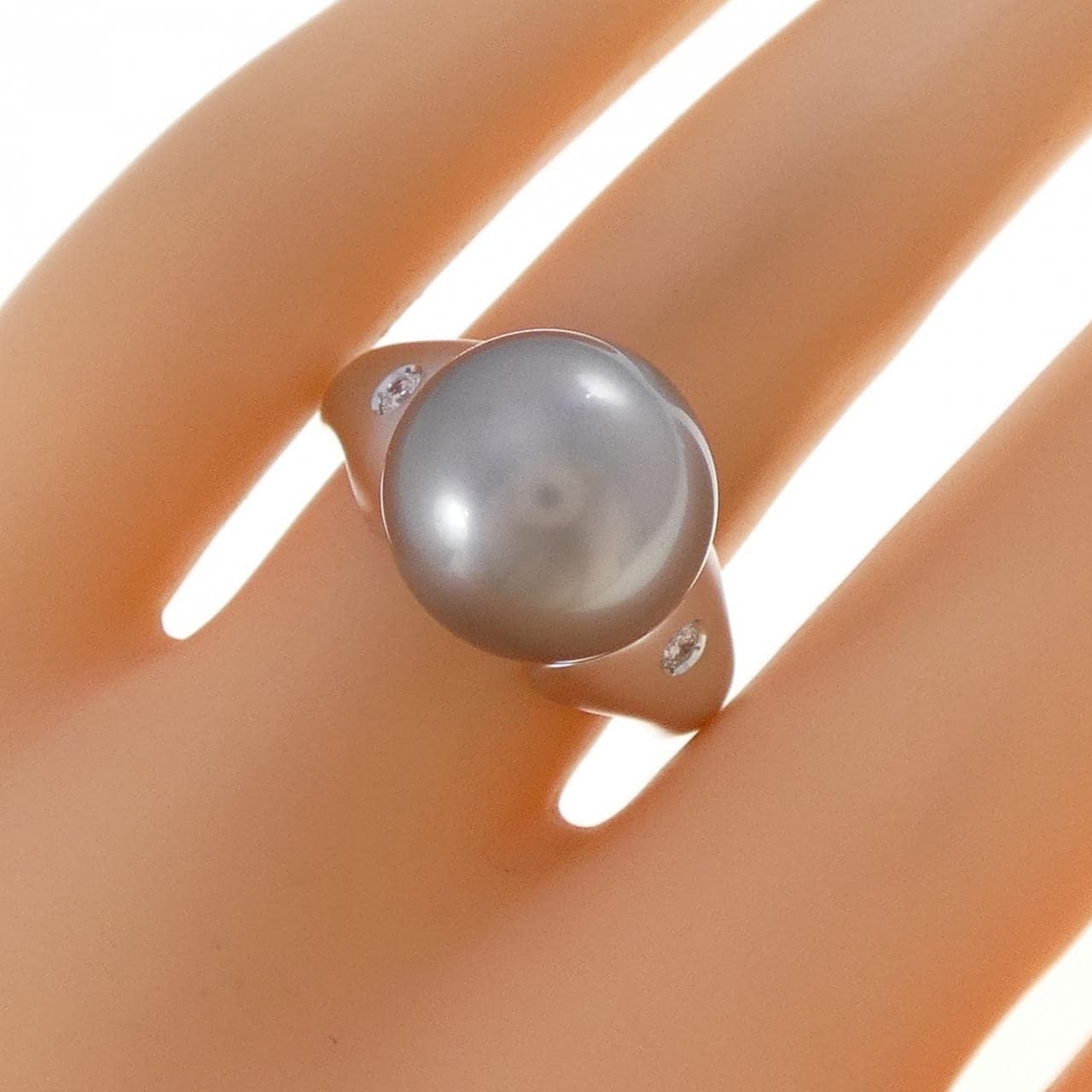 PT900 黒蝶パール リング 12mm