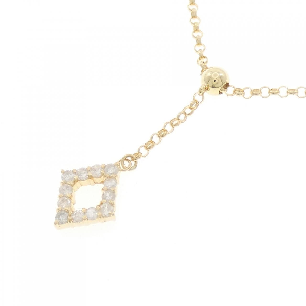 K18YG ダイヤモンド ネックレス 0.30CT