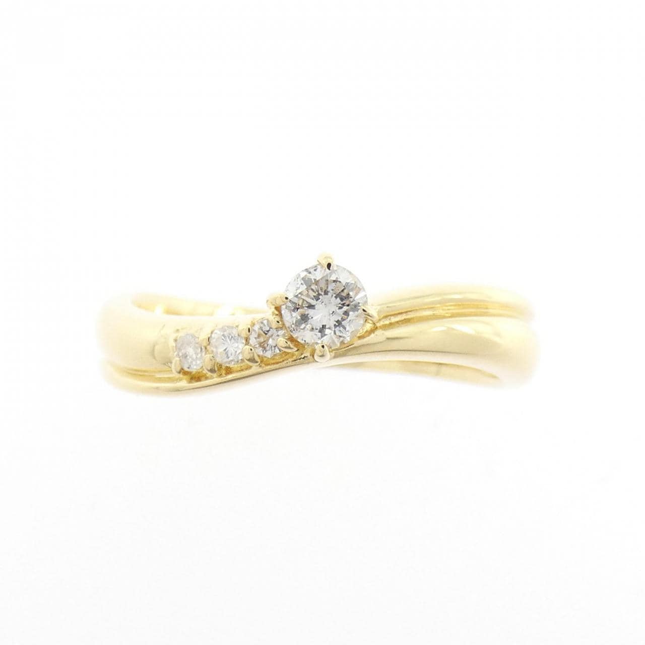 K18YG ダイヤモンド リング 0.15CT