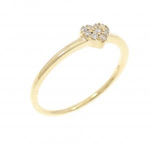 K18YG ハート ダイヤモンド リング 0.05CT