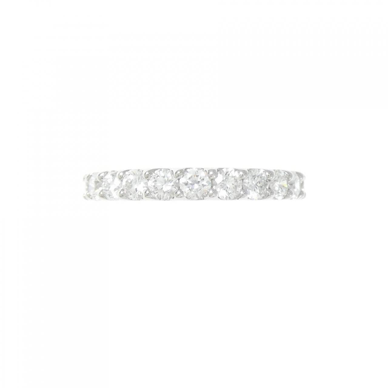【新品】PT900 ハーフエタニティ ダイヤモンド リング 0.703CT