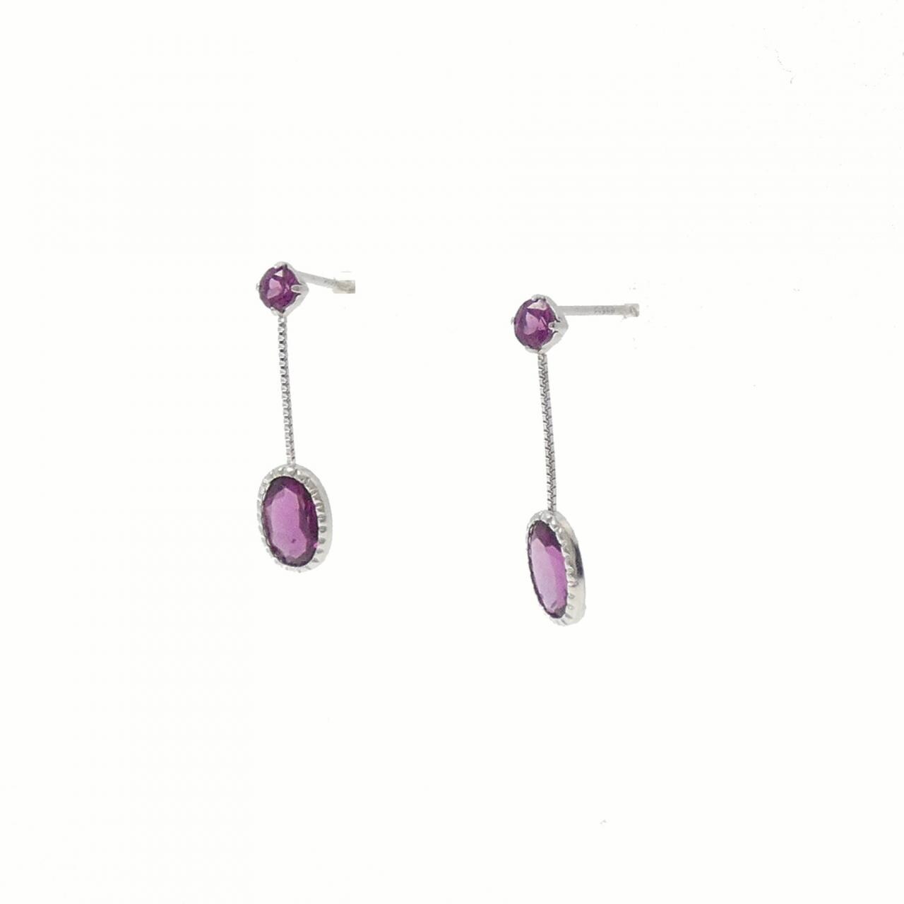 【新品】PT ガーネット ピアス