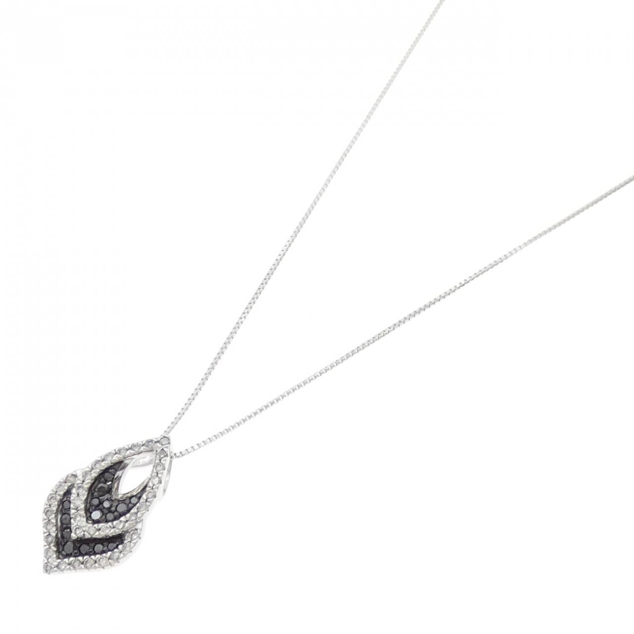 K18WG/K18BG ダイヤモンド ネックレス 0.30CT