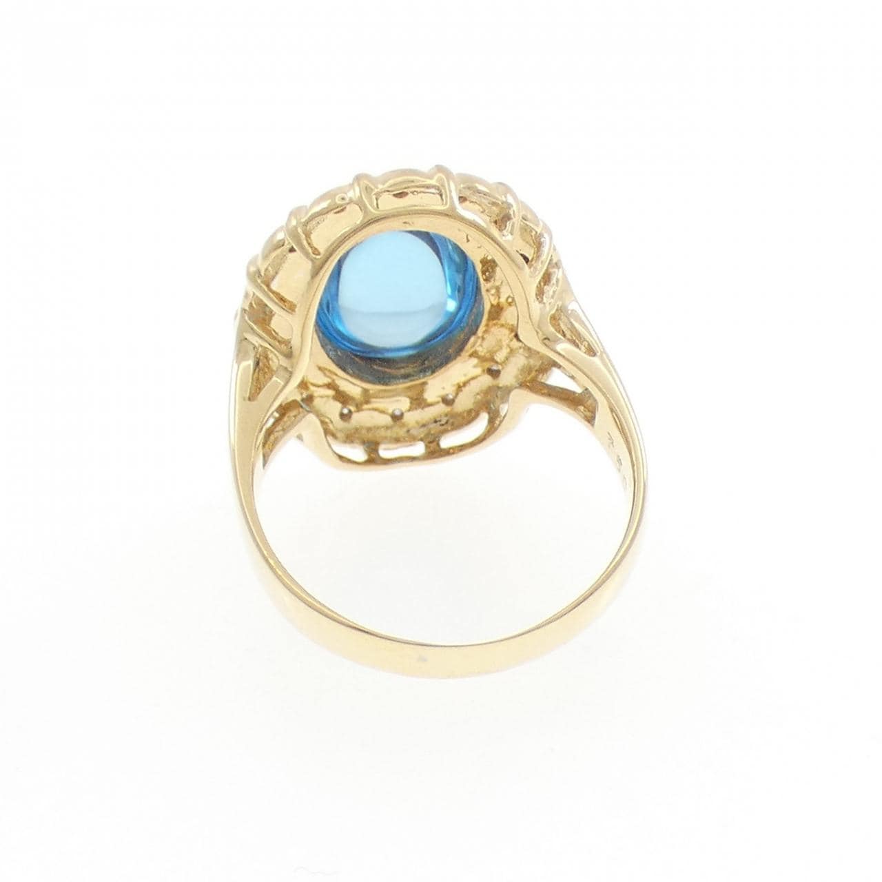 750YG/750WG ブルートパーズ リング