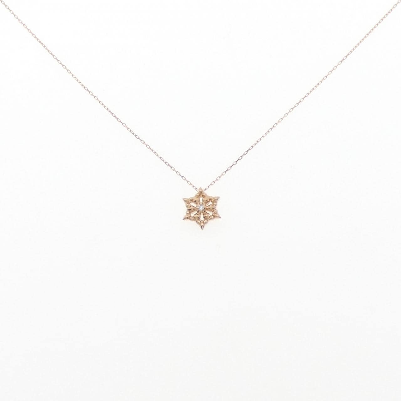 K10PG ダイヤモンド ネックレス 0.01CT