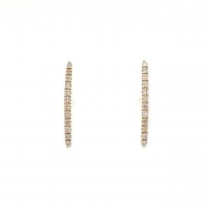 ヒロタカ ゴッサマー ショートバー ピアス 0.12CT