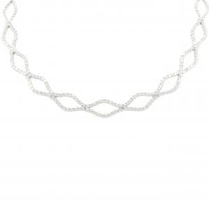 K18WG ダイヤモンド ネックレス 2.22CT