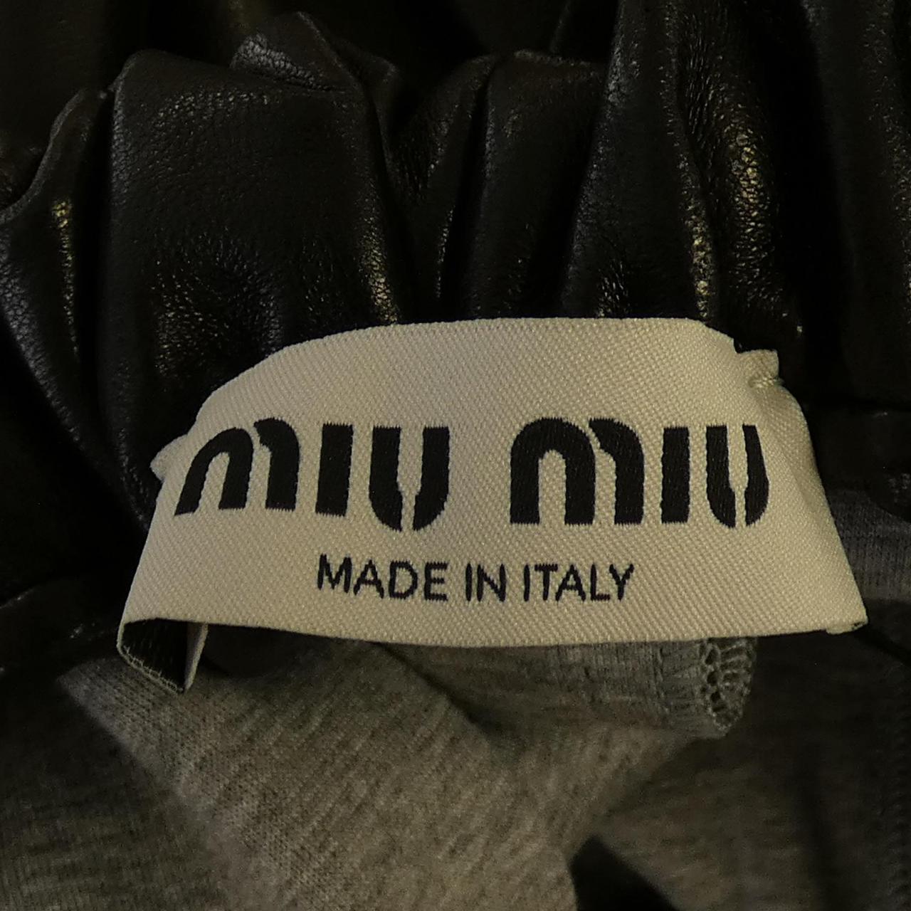 ミュウミュウ MIU MIU MIU MIU ロゴ MPD813 SOOO 17NH スカート