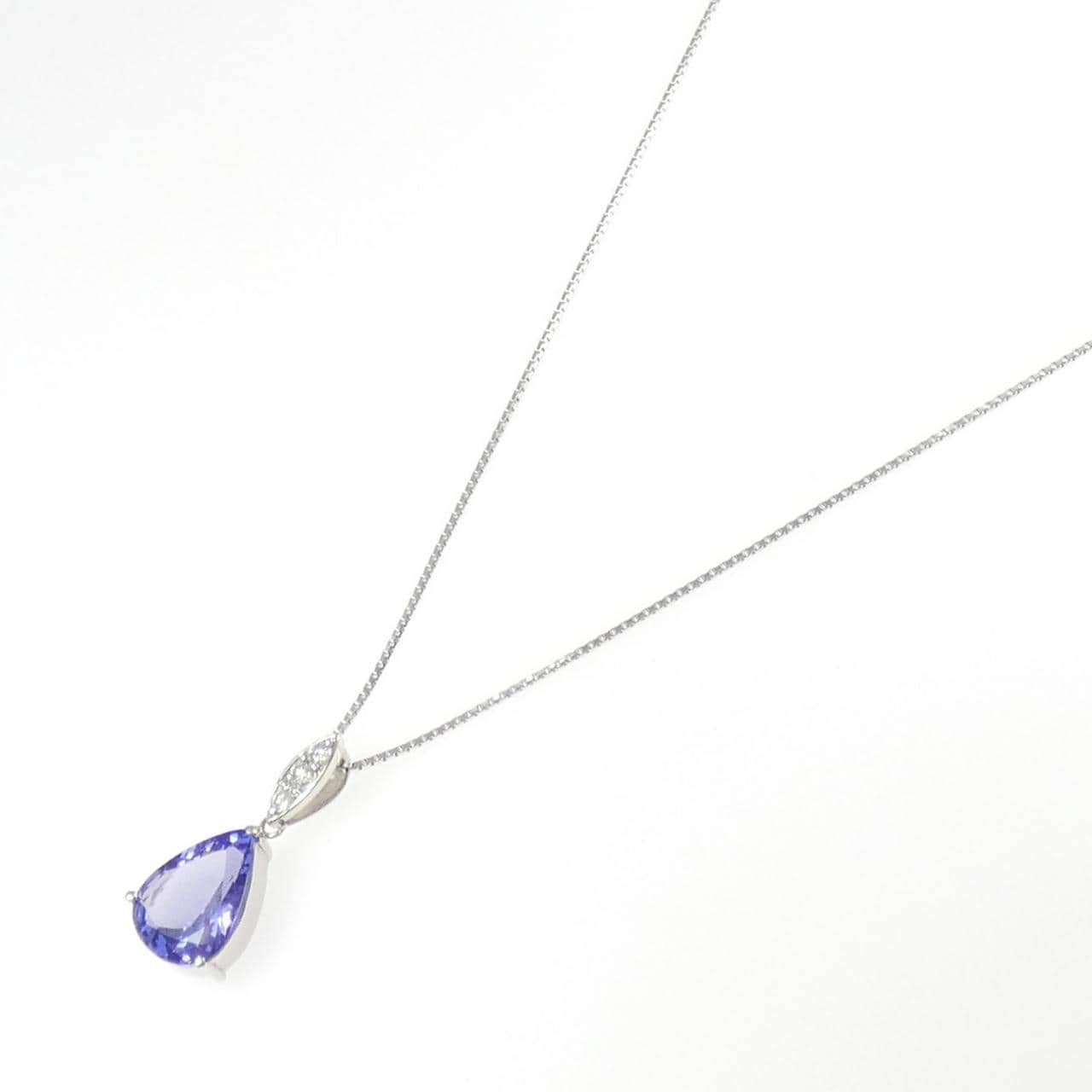 PT900/PT850 タンザナイト ネックレス 4.71CT