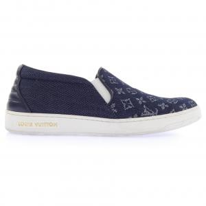 ルイヴィトン LOUIS VUITTON モノグラムデニム スリッポン スニーカー