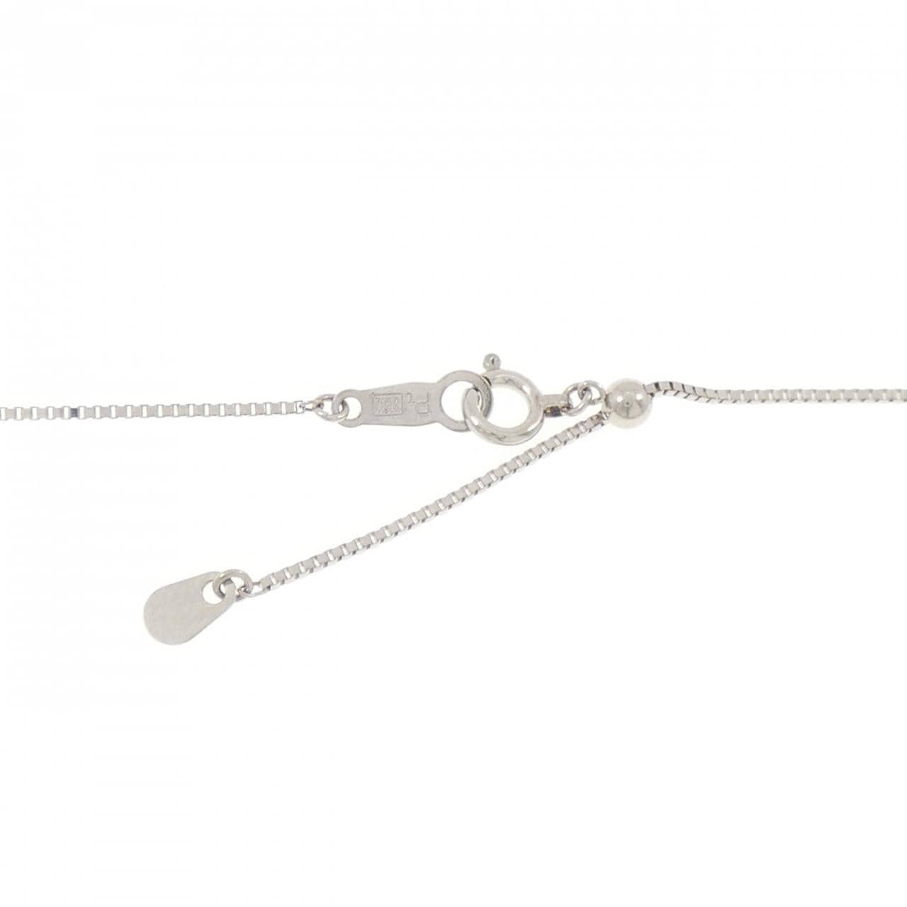 PT900/PT850 スリーストーン ダイヤモンド ネックレス 1.00CT