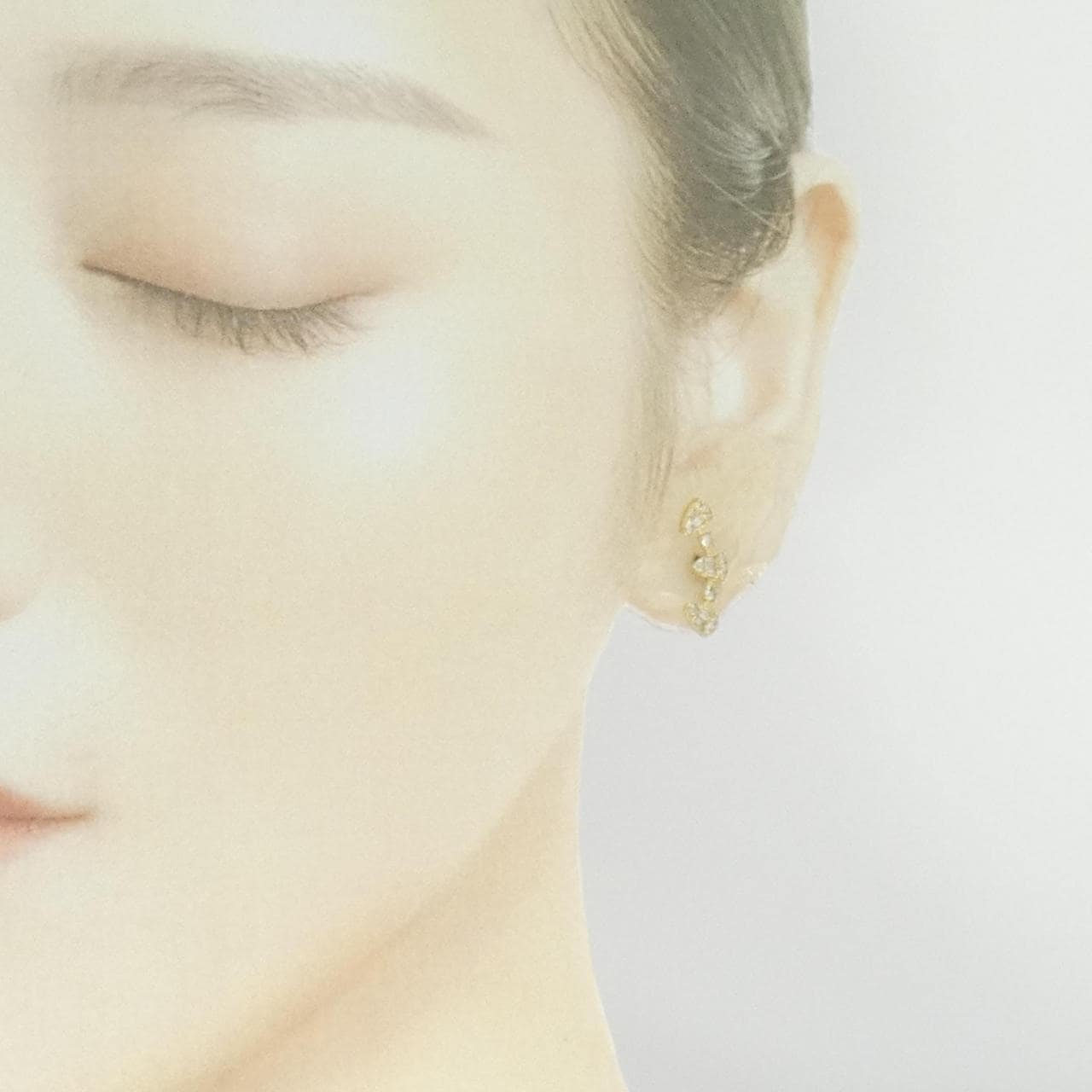 K18YG ダイヤモンド ピアス 0.25CT 片耳