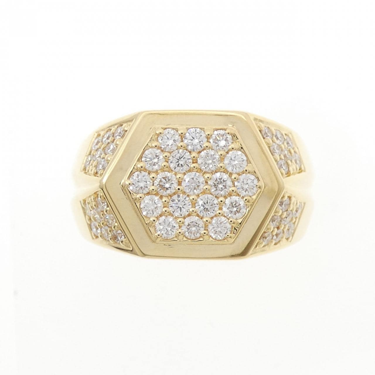 K18YG ダイヤモンド リング 1.08CT