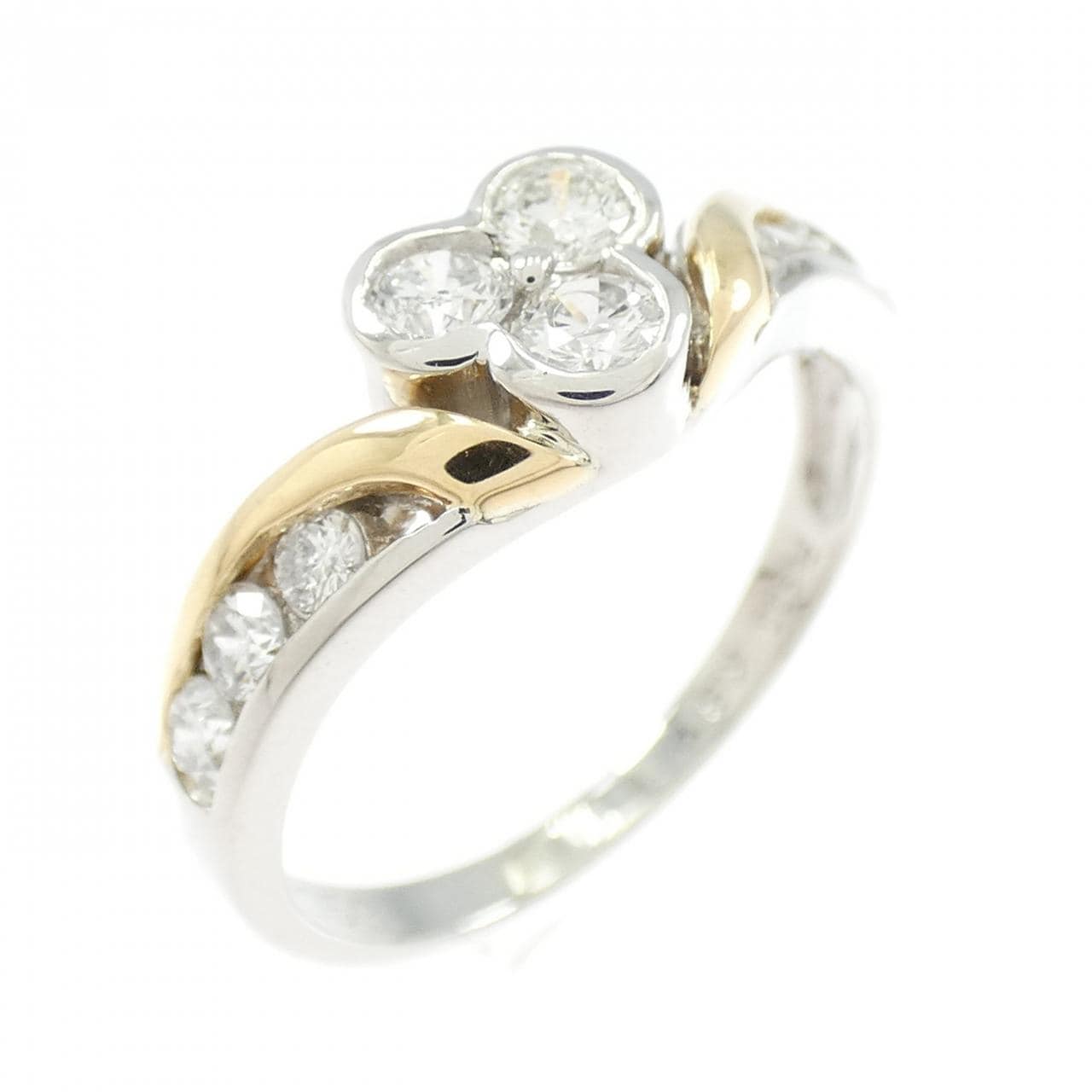 PT900/K18YG ダイヤモンド リング 0.53CT