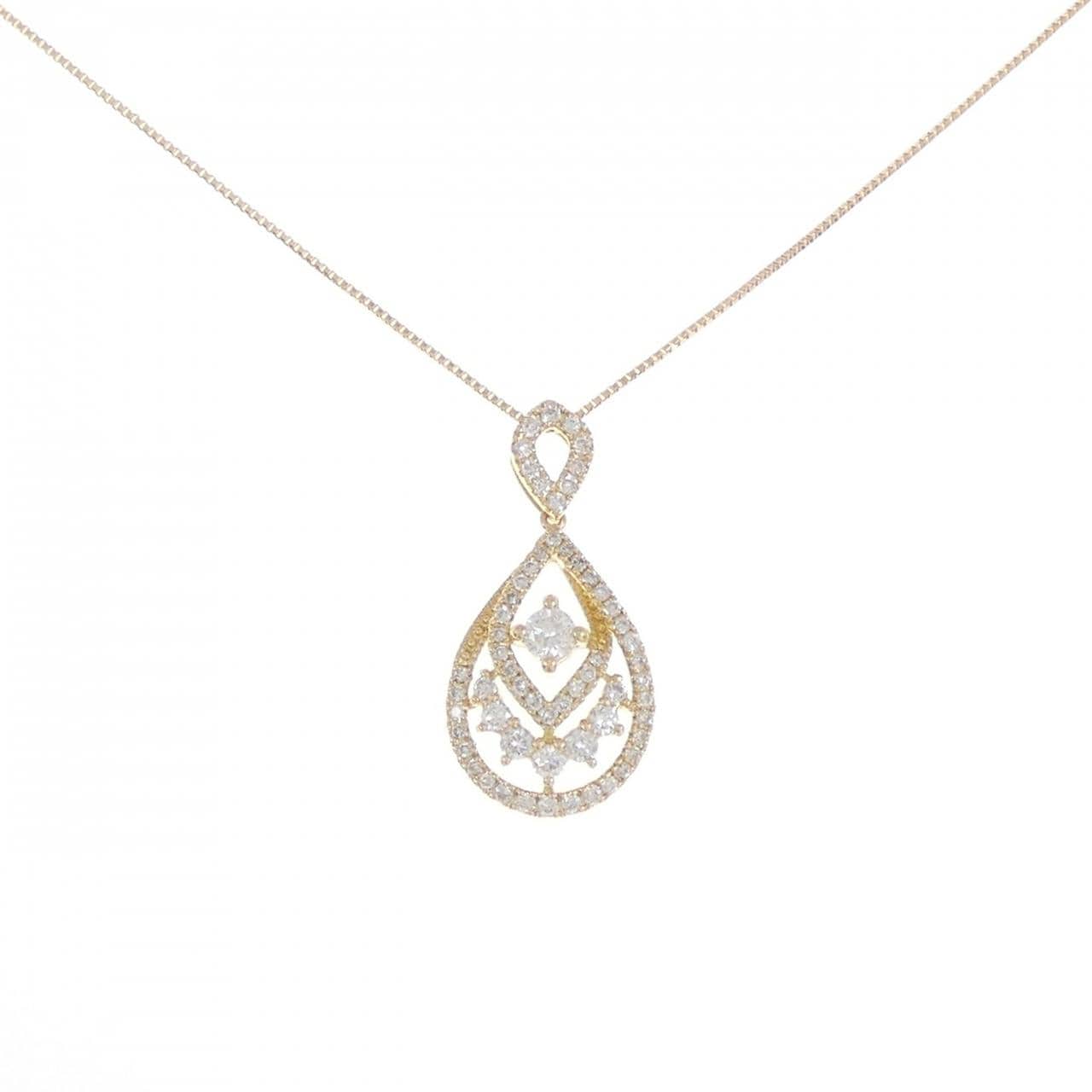 K18YG ダイヤモンド ネックレス 0.50CT