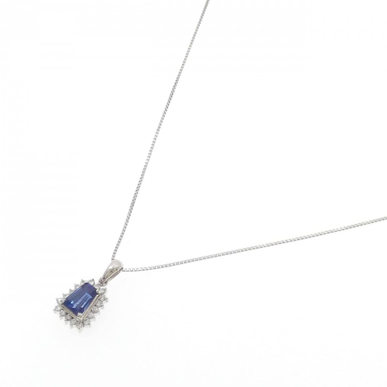 PT900/PT850 サファイヤ ネックレス 1.28CT