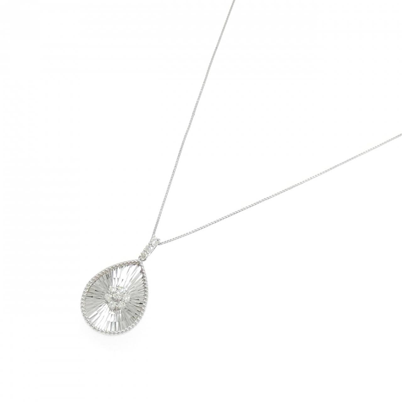 【新品】PT900/PT850 ダイヤモンド ネックレス 0.18CT