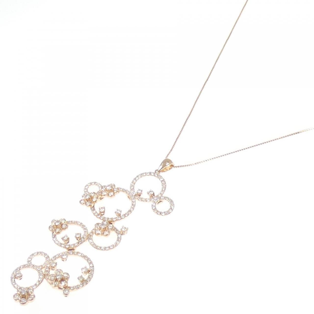 K18PG ダイヤモンド ネックレス 2.65CT