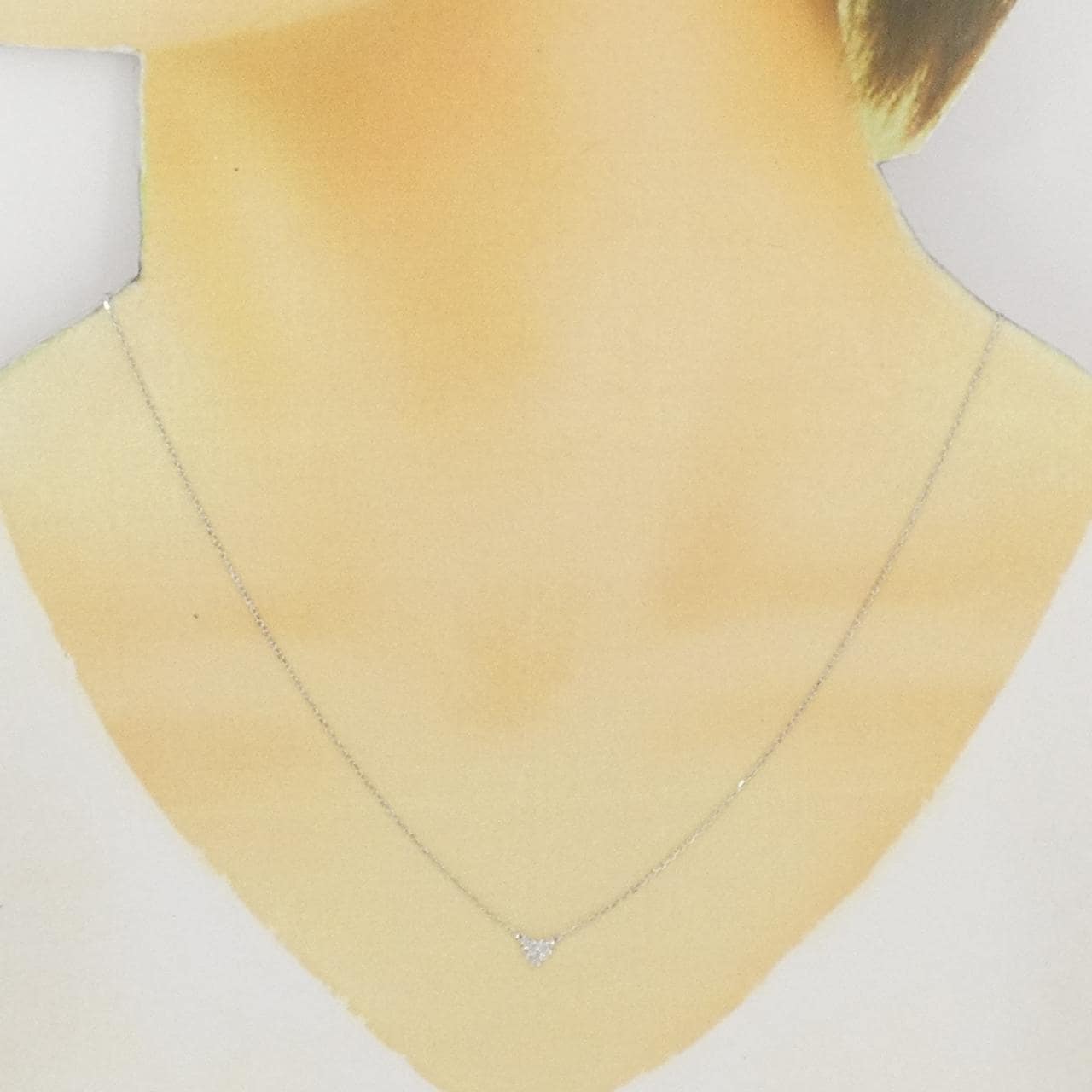 アーカー ハートパヴェ ネックレス 0.05CT