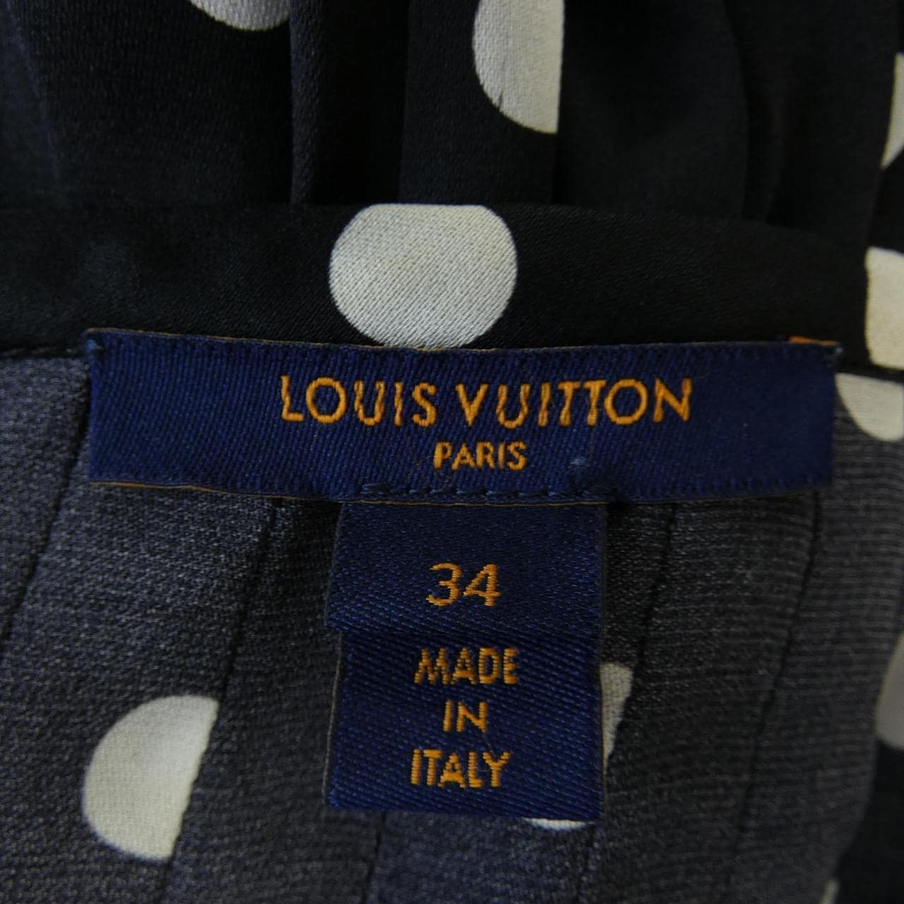 ルイヴィトン LOUIS VUITTON シアーモスリンポルカドットブラウス FMTO71NR1 シャツ
