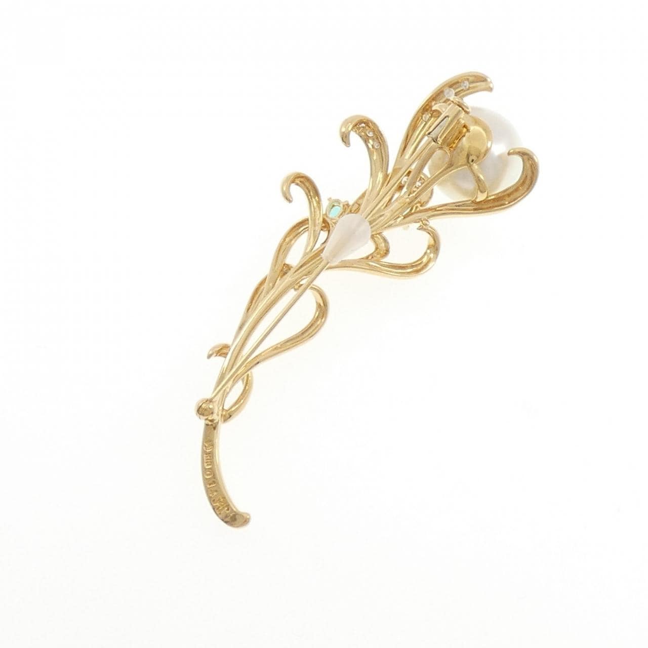 タサキ 白蝶パール ブローチ