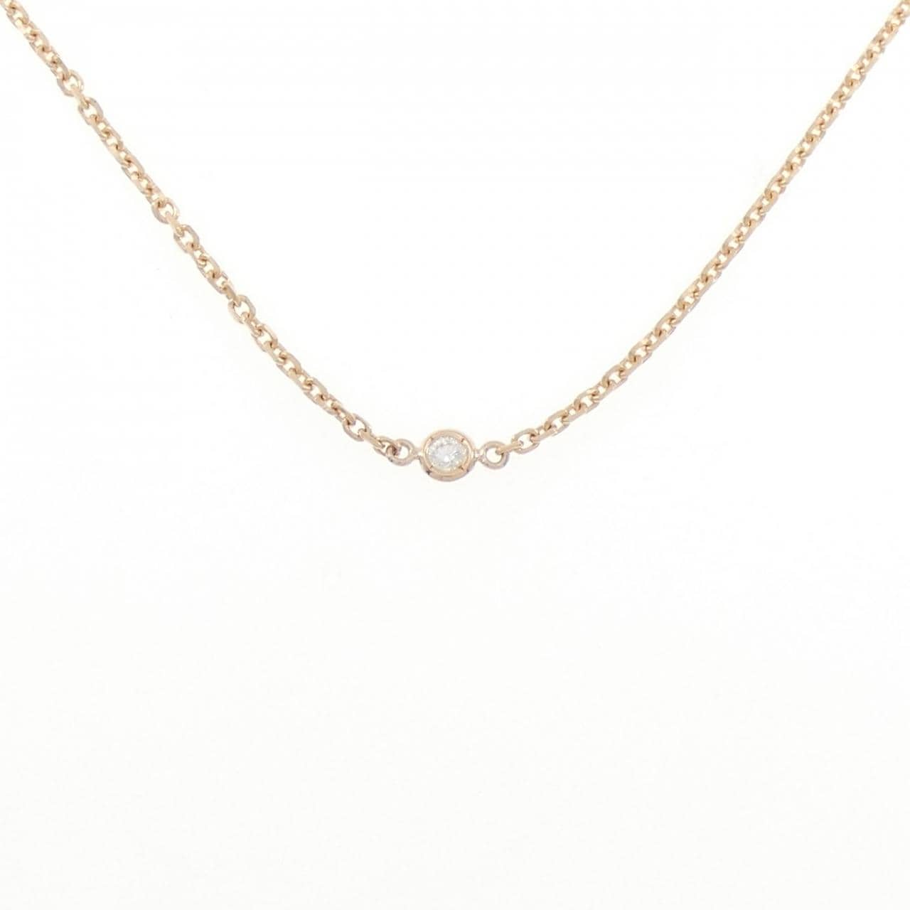 K18PG ダイヤモンド ネックレス 0.04CT